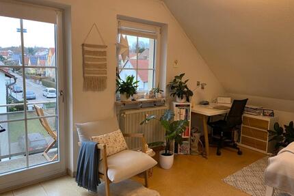 Schönes 1 Zimmer Dachgeschoss Apartment mit großem Westbalkon - Regensburg Ganghofersiedlung