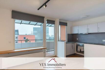 Moderne 1-Zimmer-Wohnung mit Einbauküche und Balkon mit Weitblick in Erlangen