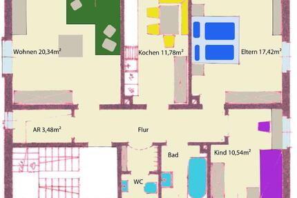 Helle 3,5 Zimmer Whg. in Zweifamilienhaus - Bodenkirchen