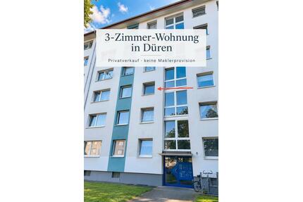 !! Letzte Chance!!Liebevoll gepflegte 3-Zimmer-Wohnung mit Balkon - Düren Distelrath