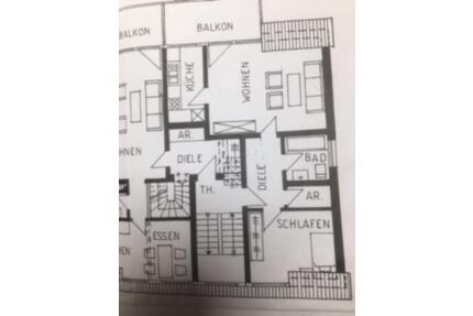 2 Zi. Wohnung Küche Bad Balkon - 650,00&nbsp;EUR Kaltmiete, ca.&nbsp; 50,00&nbsp;m&sup2; in Münster (PLZ: 48145) Mitte-Nordost