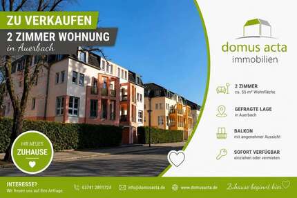 Wohnung zum Kaufen in Auerbach 45.000,00 € 55 m²