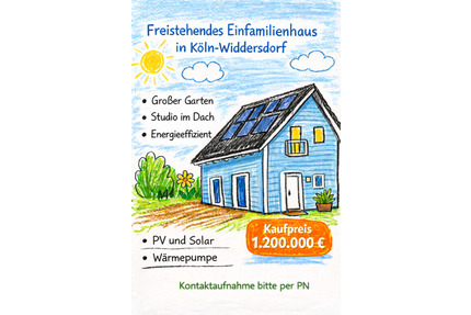Freistehendes Einfamilienhaus in Köln-Widdersdorf