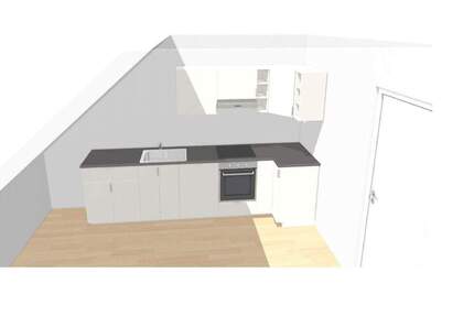 Frei ab sofort 2-Zimmerwohnung im 2. Obergeschoss (Dachgeschoss) Einbauküche Ohne Aufzug - Konz