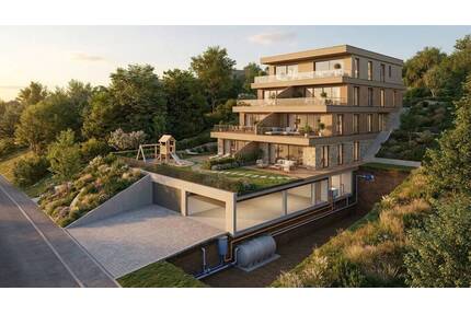 Wohnbaugrundstück mit Baugenehmigung für ein Mehrfamilienhaus mit 4 Einheiten & Tiefgarage in Nürtingen-Hardt