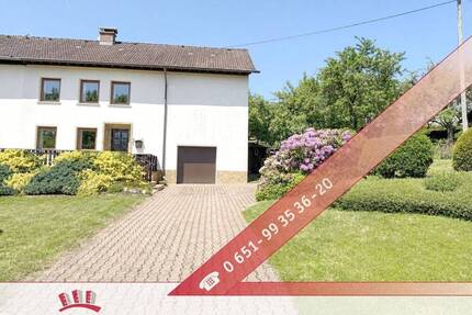 Gepflegte Doppelhaushälfte mit Terrasse, schönem Garten, Keller, großer Garage und viel Stauraum - Greimerath