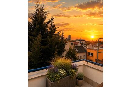 Penthouse Wohnung mit großer Dachterrasse und Klimaanlage - Frankfurt am Main Oberrad