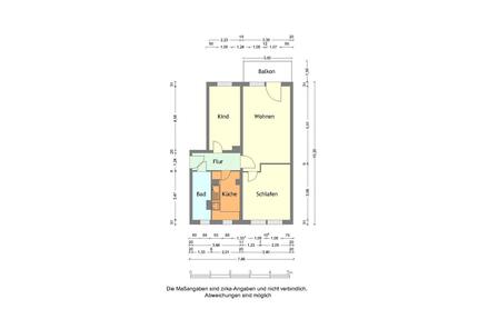 Kurzexposé 416038 - 380,00&nbsp;EUR Kaltmiete, ca.&nbsp; 58,43&nbsp;m&sup2; in Merseburg (PLZ: 06217)