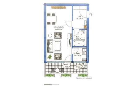 Wohnung zum Mieten in Wiesbaden 600,00 € 40 m²