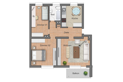 Wohnung zum Mieten in Siegen 650,00 € 72.58 m²