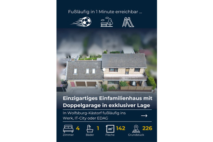 *provisionsfrei* Möbliertes EFH in exklusiver Lage in Kästorf - Wolfsburg