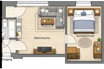 2 Zimmer Wohnung in Wassertrüdingen zu vermieten