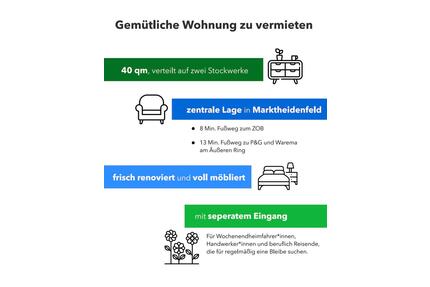 Wohnung für Wochenendheimfahrer in Martktheidenfeld - Marktheidenfeld