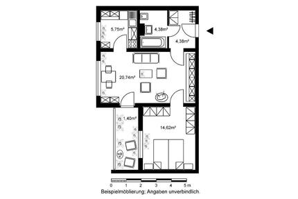 Helle 2-Zimmer-Seniorenwohnung ab 55, wartet auf Sie! - Wiesbaden Dotzheim