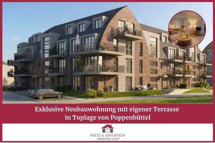 Exklusive Neubauwohnung mit eigener Terrasse in Toplage von Poppenbüttel - Hamburg