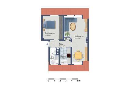 Wohnung zum Mieten in Essen 365,00 € 51.06 m²
