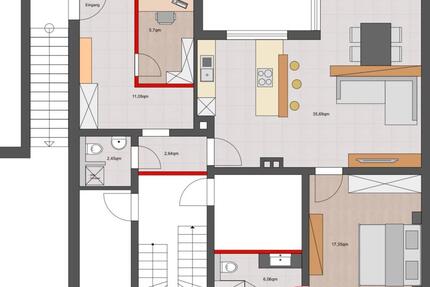 Schöne 2,5 - Zimmerwohnung - Erstbezug nach Renovierung - Heigenbrücken