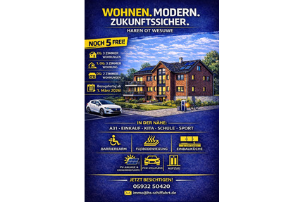 DG-WOHNUNGEN - Neubau mit 6 Wohneinheiten in 49733 Haren-Wesuwe - Haren (Ems)