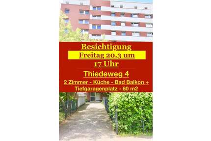 freie Wohnung - 2 Zimmer - 60 m2 - toller Schnitt 2 Zimmer + Loggia + Tiefgarage + Keller - - Hamburg Wandsbek