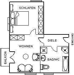 Wohnung zum Mieten in Tirschenreuth 252,50 € 42.98 m²
