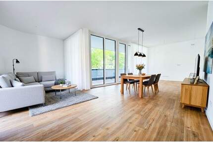 ERSTBEZUG: 3-Zimmer-Neubauwohnung mit neuer Einbauküche, Südbalkon und Tiefgaragenstellplatz - Frankfurt am Main Sindlingen