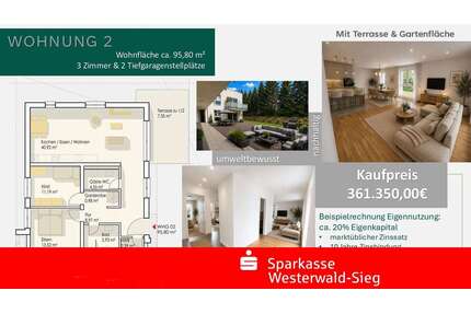 Wohnung zum Kaufen in Ransbach-Baumbach 361.350,00 € 95.8 m²