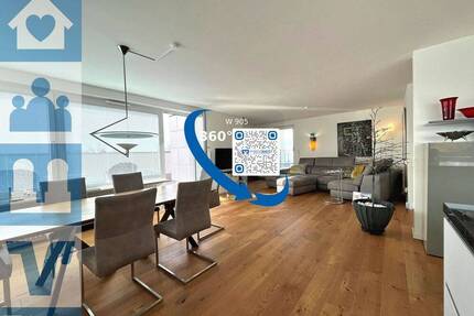 Exklusive 4-Zi.-DG-Wohnung mit 3 Terrassen und zwei TG-Plätzen in Aschheim