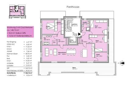 Wohnung zum Kaufen in Niedersachsen - Braunschweig 893.000,00 € 184 m²