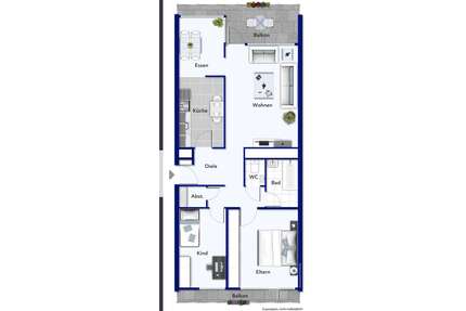 Wohnung zum Kaufen in Stuttgart 177.000,00 € 80.5 m²