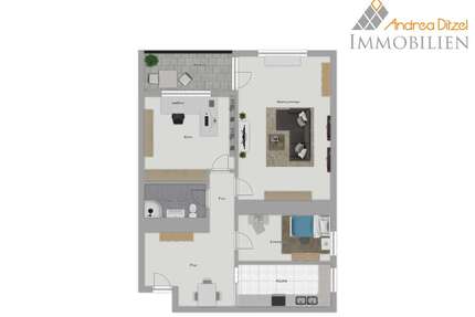 Wohnung zum Kaufen in Dietzenbach 195.000,00 € 78.12 m²