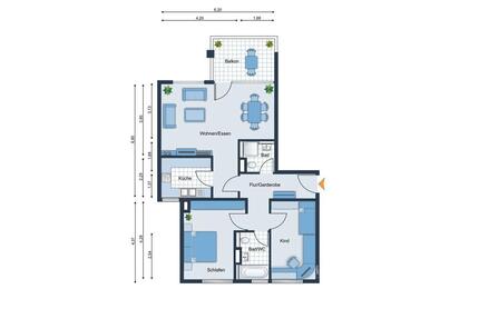 3-Zi-Wohnung mit TG-Stellplatz in Pattonville: Ohne Provision! - Kornwestheim