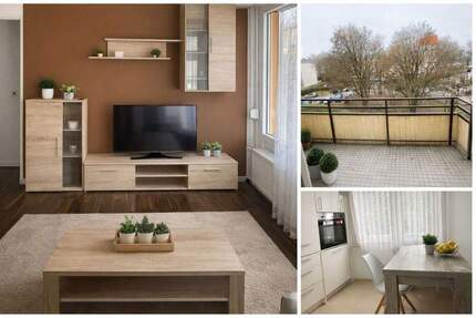 Komplett möblierte 2-Zimmer-Wohnung mit Balkon - sofort bezugsfertig - Frankfurt Nied