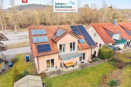 Wohnen und Arbeiten - Viele Möglichkeiten neuwertiges Zweifamilienhaus mit Gewerbefläche - Meersburg