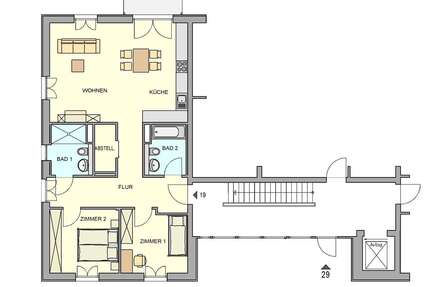 Wohnung zum Mieten in Weinböhla 1.103,00 € 90 m²