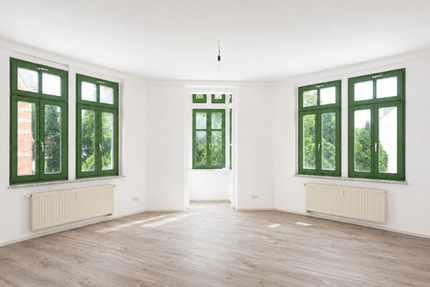 Neuer Fußboden möglich: helle 3-Zimmerwohnung mit Gäste-WC, Dusche + Wanne! - Chemnitz Hilbersdorf