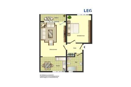 Wohnung zum Mieten in Bergkamen 419,00 € 52.3 m²
