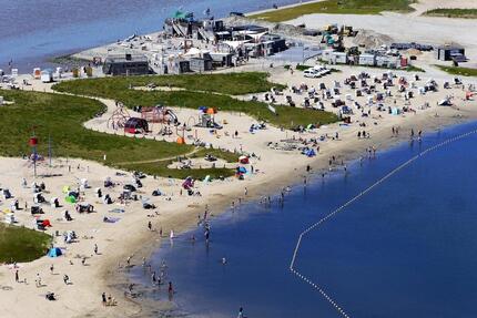 Ferienwohnung Büsum Deichbude 13 SaunaMeerblick