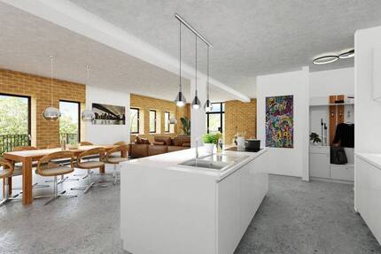 Art Loft am See mit 85 % AFA *** autarke Energieversorgung Strom Wärme +++2 große Balkone +++ - Borna