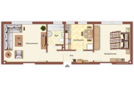Wohnung zum Mieten in Mönchengladbach 500,00 € 51.6 m²