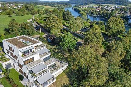 Rheinterrassen-Highlight - Hochwertiger Ausbau, Premium-Küche, Terrasse und Garten! - Gailingen am Hochrhein