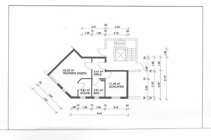 Baden-Baden Innenstadt 2 Zimmerwohnung Bj. 2001