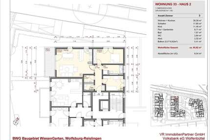 Wohnung zum Kaufen in Wolfsburg 345.400,00 € 95.92 m²