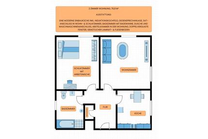 Gepflegtes Wohnen im 1. OG (76,8 m²) – Reichshof-Hahn