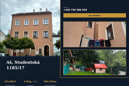 Mehrfamilienhaus mit 4 Wohnungen + Gewerberaum in Asch nahe Bayer - Selb