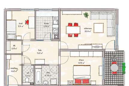 Wohnung zum Kaufen in Regensburg 320.000,00 € 74.8 m²