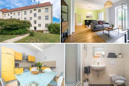 Charmante Wohnung für gewerbliche Nutzung Ferienwohnung Monteurswohnung, mit Gewerbegrundbuch - Leipzig Mockau-Nord