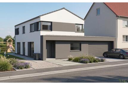 Baugrundstück mit projektiertem Ytong-EFH in Saarbrücken-Ensheim