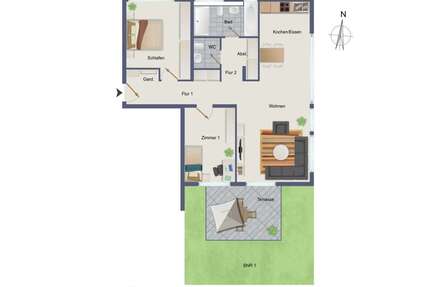 Wohnung zum Kaufen in Gärtringen 575.500,00 € 87.2 m²
