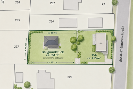 Grundstück zu verkaufen in Strausberg 165.000,00 € 551 m²