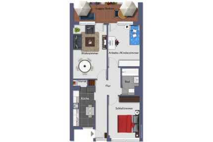 3-Zi.-Whg. mit Balkon und neuer EBK in Köln-Mülheim